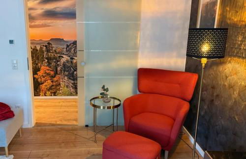 Ferienwohnung Lucy - Moderne Ferienwohnung mit kostenlosem Parkplatz, Terrasse, nahe Bad Schandau und Malerweg - Foto 1