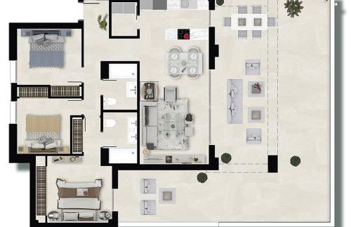 Luxury penthouse with sea view in La Cala Golf Resort - Photo 37