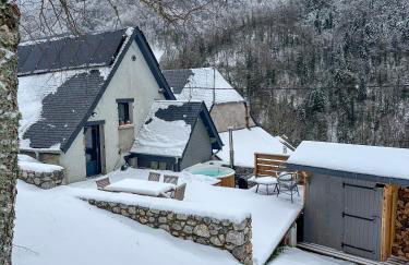 Chalet Le René-Sens - 5 pers - Grande terrasse - bain nordique SPA - Piscine - Foto 46