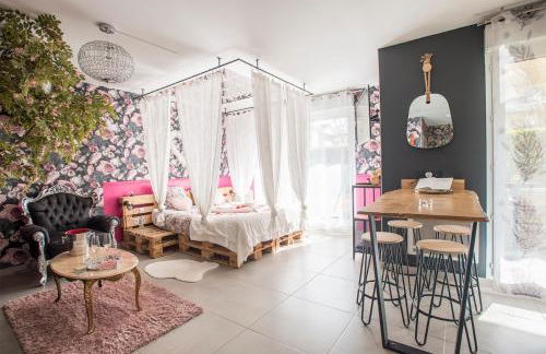 Romantisme et glamour 2 avec spa , clim et jardin - Foto 12