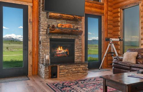 Luxe Teton View Log Cabin Hot Tub Large Groups - Foto 2