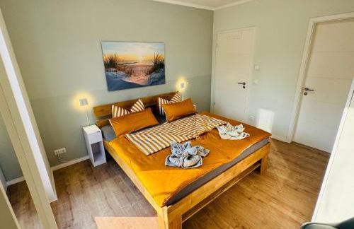 8 Personen Ferienhaus ,,Seegelblick" am Goitzschesee, erste Reihe am Strand mit Sauna, Whirlpool, Kamin, Wallbox & SUP - Foto 10