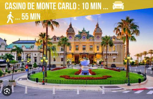 Luxueux appartement - vue mer - piscine - free parking - Monaco - Foto 29