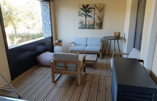 Appt neuf 2-4 pers avec loggia - Piscine chauffée - Bord de mer - Corse du Sud- Bonifacio - Foto 22