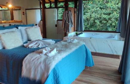 Chalé Valle dos sonhos romântico privativo com hidromassagem e lareira - Foto 23