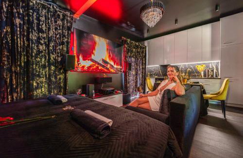 RoyalRelax Apartament w Lesie z Jacuzzi, Kinem domowym 88' - Białystok - Foto 56