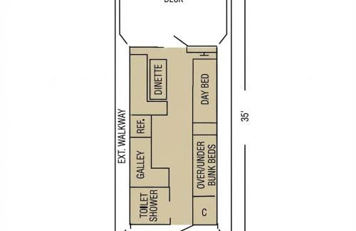 Stylish House Boat - Adventure Basecamp - Sleeps 5 - Wi-Fi HB07 - Foto 7