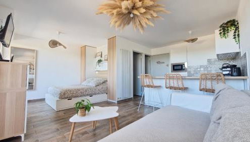 Sable & Pampas - Meublé de Tourisme 5 étoiles - Vue Panoramique & Terrasse - Climatisation - Plage à 200m - Foto 3