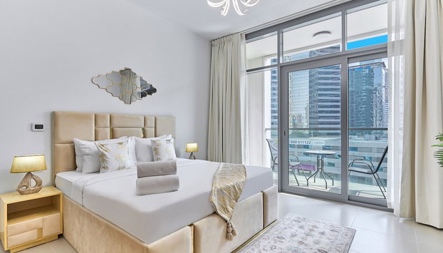 bnbmehomes-Cozy 1B nr Dubai Fountain-307 - Foto 3, Habitación