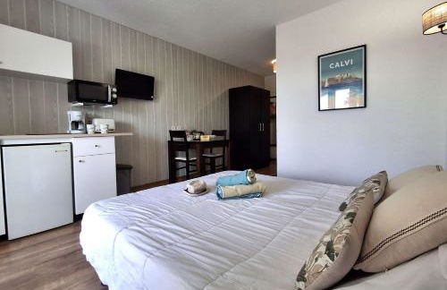 Studio ensoleillé à Saint-Florent avec piscine - Foto 7