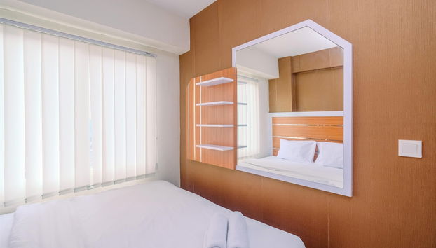 Minimalist 1BR with Extra Room Podomoro Golf View Apartment - Photo 4, Chambre