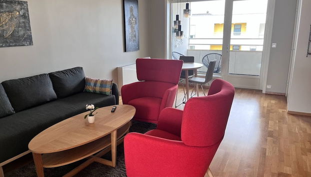 "nice Apartment in the Center of Stavanger" - Foto 4, Sala de estar