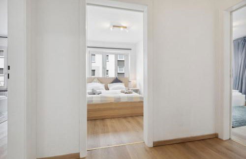 Große 80qm 3 Zimmer Wohnung, nahe Messe & Klinikum, 2x 55" Smart TV, Netflix, Keyless - Foto 10