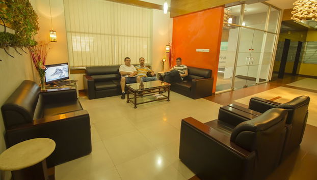 Zona de estar del vestíbulo