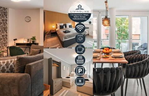 LIVINGLike-Apartment - Central & Spacious with Balkony & Garage, Coffee - 103m2 - Foto 7