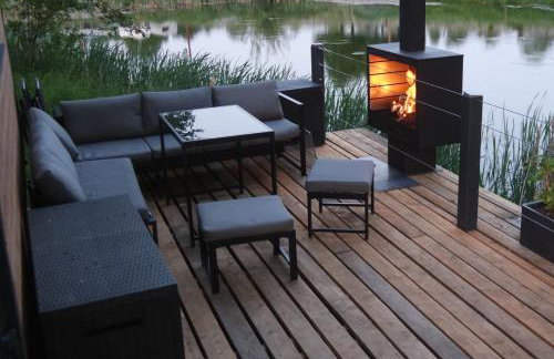 TinyHousebeiDresden mit Faßsauna klein aber fein, beste Alleinlage direkt am Naturteich, große Terrasse - Nähe Sächsische Schweiz und Dresden - Foto 4