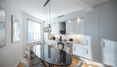 130 qm Maisonette-Penthouse - Dachterrasse mit exklusivem Panoramablick - Foto 5, Shopping Area, stove, dishwasher, heating, toaster