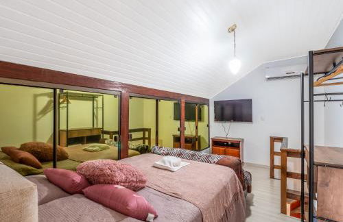 Belíssimo Duplex a 500m Lago Neg 3Q 4bikes Churrasq lareira Ar QF - Foto 33