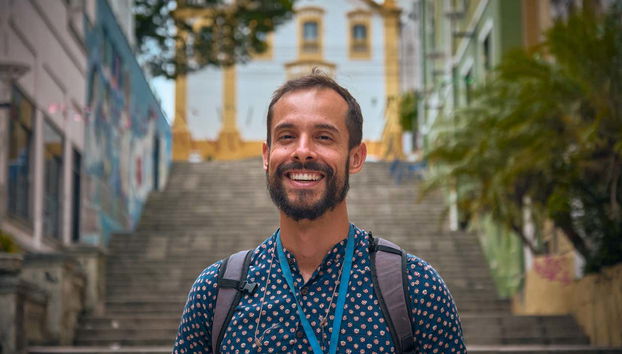 Um dos guias turísticos