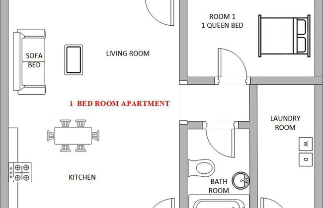 1 or 3 Bedroom Apartment with Full Kitchen - Foto 11