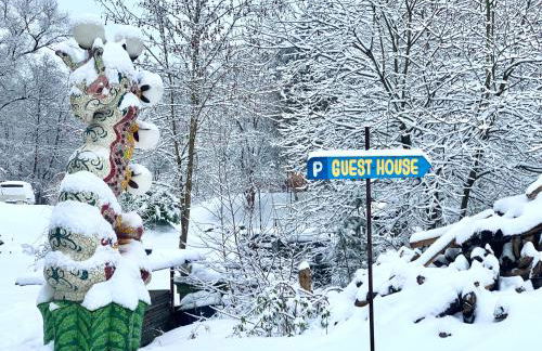 Kleine Kunstremise mit Holzofen Burg Freienfels - Photo 42