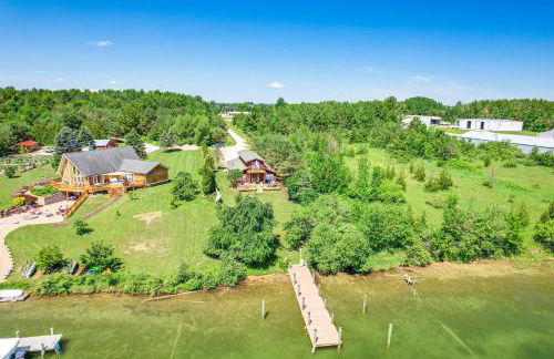 Riverfront Cheboygan Home with Dock about 4 Mi to Town! - Photo 1