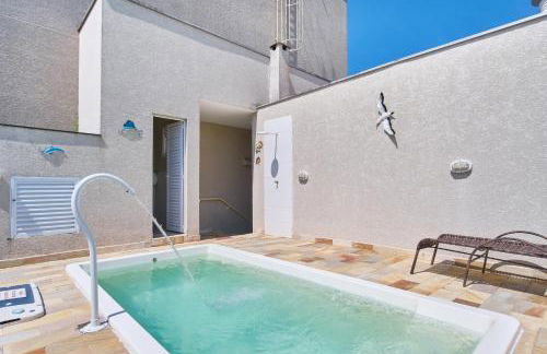 2 Quartos com ar, piscina, sacada Gourmet a 1 km da praia Grande - Foto 26