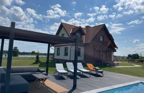 Mazurskie Wille - Willa Niebieska - siedlisko na Mazurach z bezpośrednim dostępem do jeziora Dejguny oraz prywatnym basenem - Foto 44