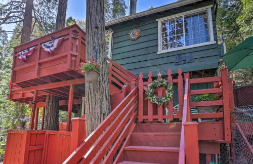 1 Mi to Lake Gregory Boho Crestline Cabin - Foto 28