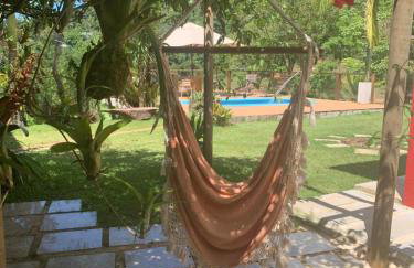 Sítio Recanto dos Lagos piscina sauna e churrasqueira - Foto 14