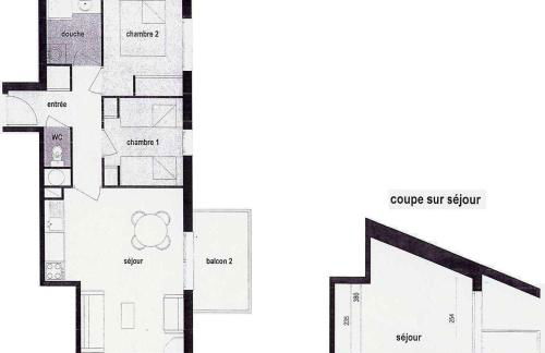 Appartement près du village, 7 personnes, 2 chambres, 1 mezzanine - CC08 - Foto 8