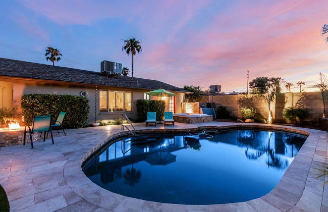 Palm Tree Paradise Heated spa Pool Firepit - Foto 36