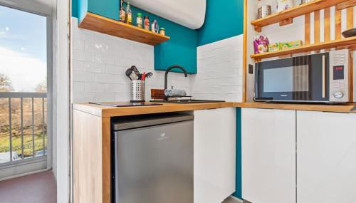 Studio cabine AZUR ,5 min mer -5 min Arena - clim - parking gratuit privée - 4 personnes - Foto 5