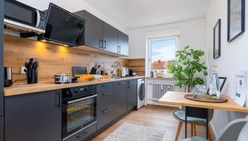 UNiQE - design apartment - SKY-TV - kitchen - free parking - Foto 5, stove, dishwasher, pet friendly, toaster, minibar