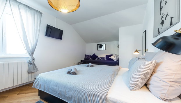 Apartment Marilyn - Two Bedroom Apartment with Terrace and Partial Sea View - Foto 3, Habitación