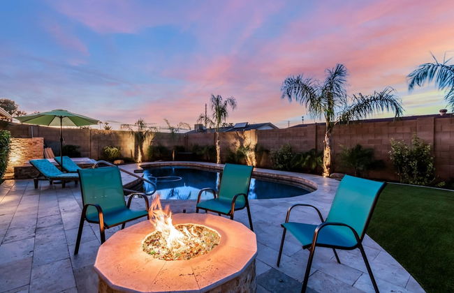 Palm Tree Paradise Heated spa Pool Firepit - Foto 5