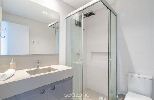 Estadia tranquila e completa em prédio com piscina – VPD - Foto 54