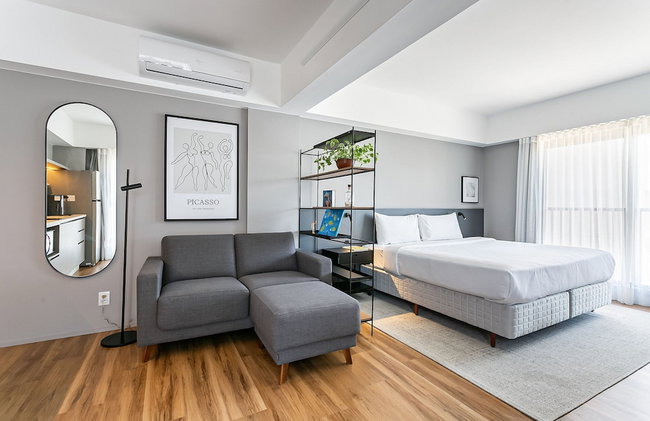 Studios Rio Branco by Viva - Prédio moderno, aptos com cama king-size no centro de Floripa - Foto 6