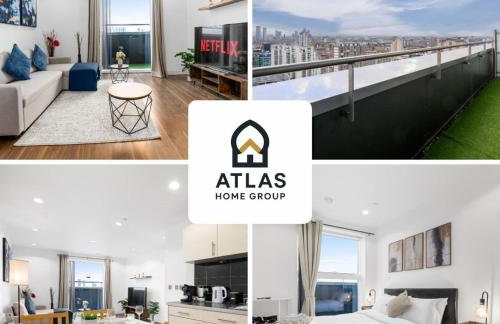 Panoramic City Views Elegant 2BR, 2 Min to Metro - Foto 2