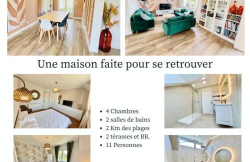 Grande maison familiale centre ville - 2km des plages - Foto 1