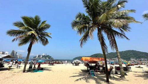 Apto 50m da praia Gonzaguinha São Vicente Edifício Estrela do Mar - Foto 2