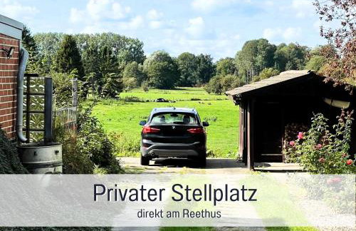 Reetdachhaus in Seenähe, Ruhige Lage, Kamin & Terrasse - Foto 49