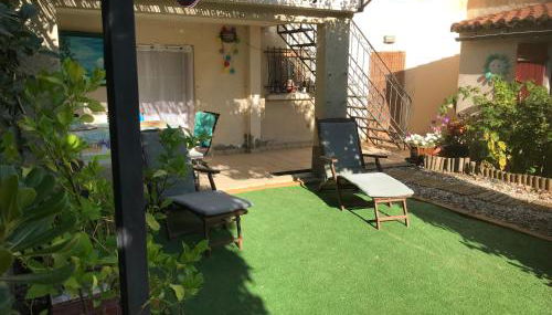 chambre et salle de bain privé s'ouvrant sur terrasse, jardin et cuisine d'été - Foto 2