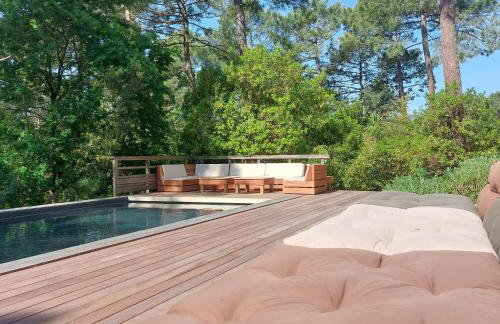 Maison au calme entre Océan et Lac, vue sur le golf, piscine chauffée, classée 4 étoiles - Foto 45