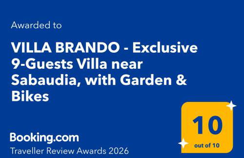 VILLA BRANDO - Exclusive 9-Guests Villa near Sabaudia, with Garden & Bikes - Foto 22