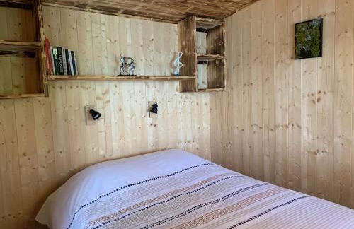 La Ramure - Tiny chalet et sauna privatif, vue lac et pêche en famille - Foto 12