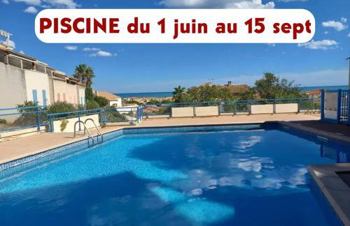 duplex pleine vue mer piscine plage a pied 5 minutes internet parking - Foto 4