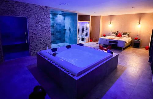 LE LOFT A BULLES (85m2 Jacuzzi Hammam Billiard Bar Douche Sauna) - Foto 28