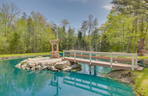 Trout Ponds and Sauna Unique Log Cabin in Freedom - Foto 26