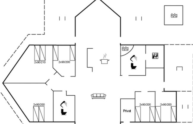 5 bedroom House in Væggerløse with terrace and sauna - Photo 2